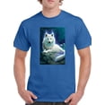 thumbnail image 1 of Luminous Wolf T-Shirt Men -Anthony Chirstou Designs, Male Small, 1 of 4