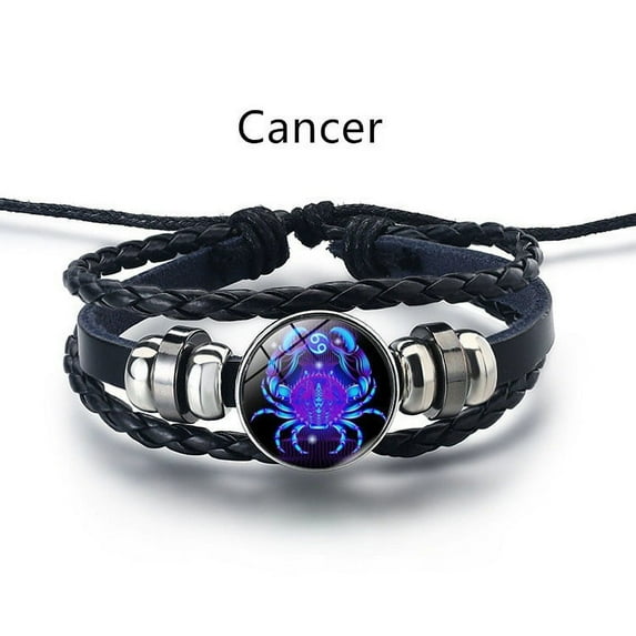 Coral Beauty- Luminous Zodiac Bracelet for Men and Women - 12 Constellation Glow-in-the-Dark Charm Bracelet