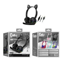 Luminous cat ear headset headset wired headset