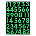 thumbnail image 1 of Luminous numbers and English letters luminous stickers bedroom living room removable fluorescent decorative wall stickers A (Arabic numbers), 1 of 3