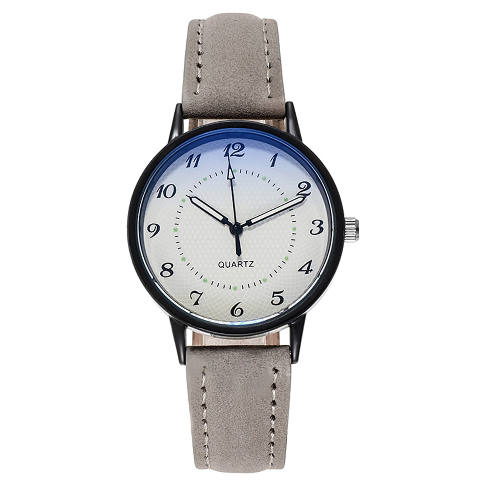 Luminous waterproof watch ladies watch quartz watch Leather Wrist Strap Large Face Watch for Women Seniors Watch for Blind Women Watches for Nurses Women Talking Watches for The Blind Women Simple Wal...