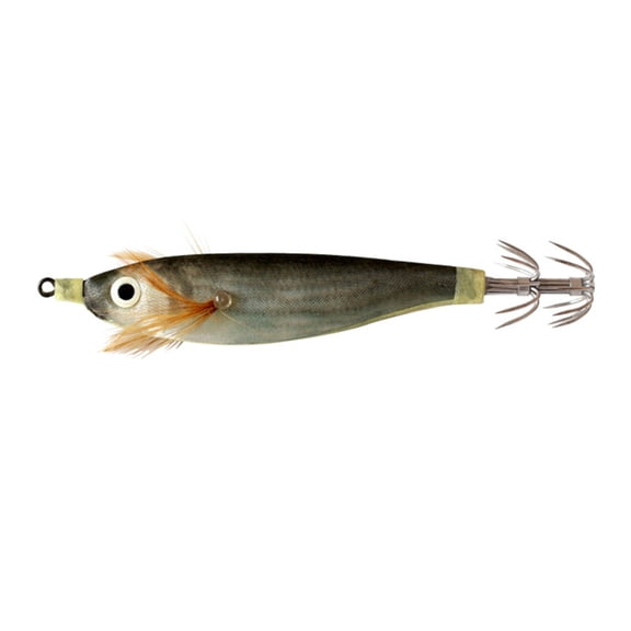 Luminously Squid Jigs Hook Wood Shrimp Lures with Hook for Fishing Cuttlefish