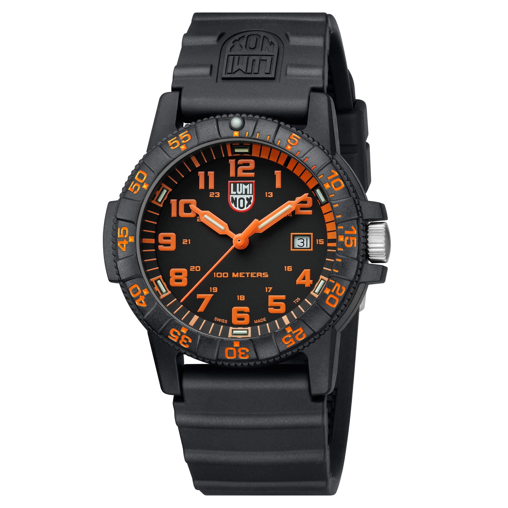 Luminox Men's Sea Turtle Giant 0329, Black Dial, Rubber