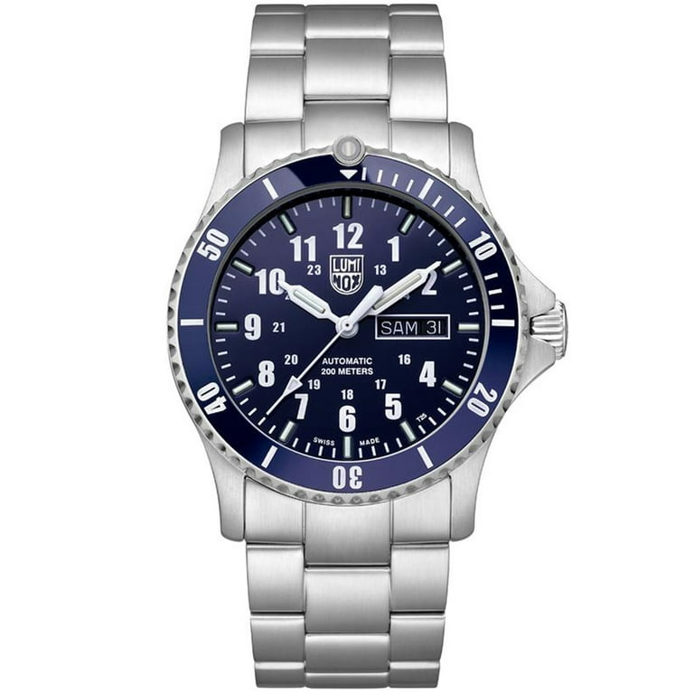 Luminox 0924 Men s Sport Timer Blue Dial Automatic Bracelet Watch