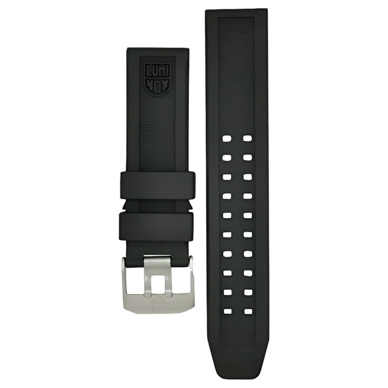 Luminox Black Silicone 23mm Strap Replacement Watch Band for
