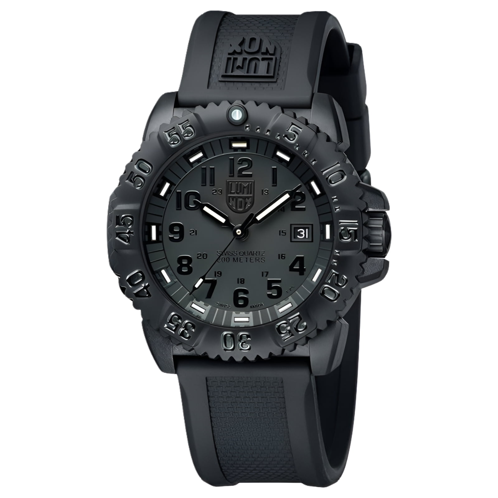 Luminox 3051 BLACKOUT EVO Navy SEAL Swiss Dive Watch 44mm Case Water Resistant to 200 Meters Walmart