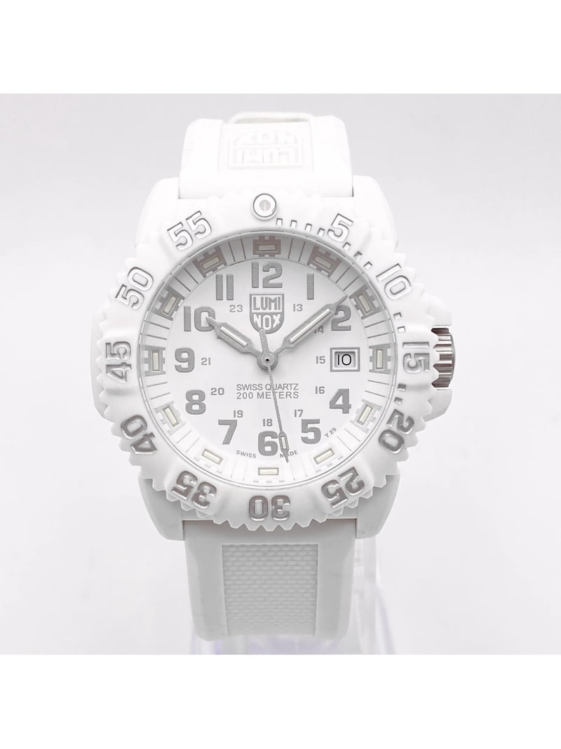 LUMINOX XS-3057.WO ホワイト腕時計 並行輸入品 Luminox 3057.WO Men's Navy Seal Colormark White Dial White