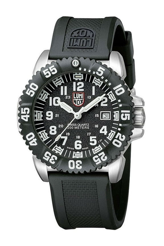 3151 Men's White Numeral Steel Colormark Watch