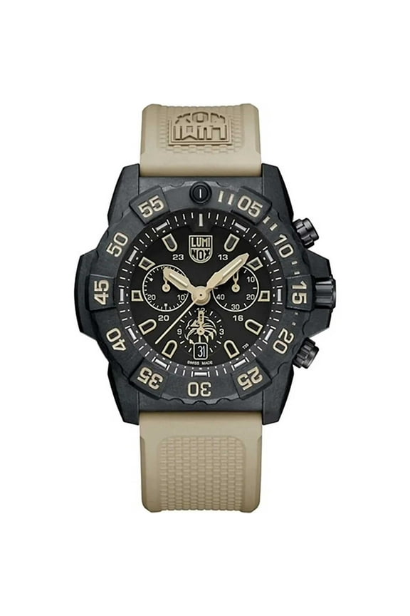 3590.NSF.SET Men's Navy Seal Beige Strap Chronograph Watch