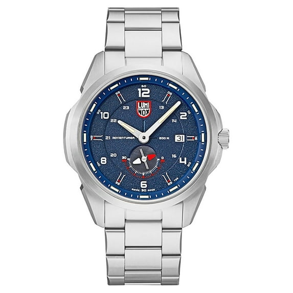 Luminox Atacama Adventurer Stainless Steel Blue Dial Date Divers Quartz Mens Watch XL.1764