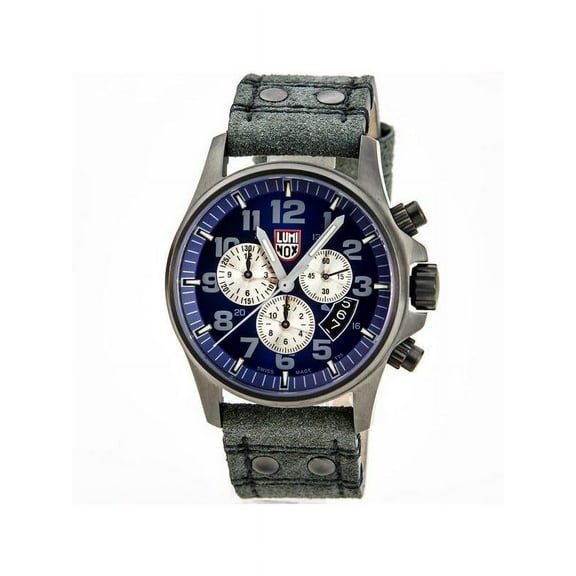 Pre-Owned Luminox Atacama Field Chrono 42mm Steel Blue Dial Men's Quartz Watch XL.1843