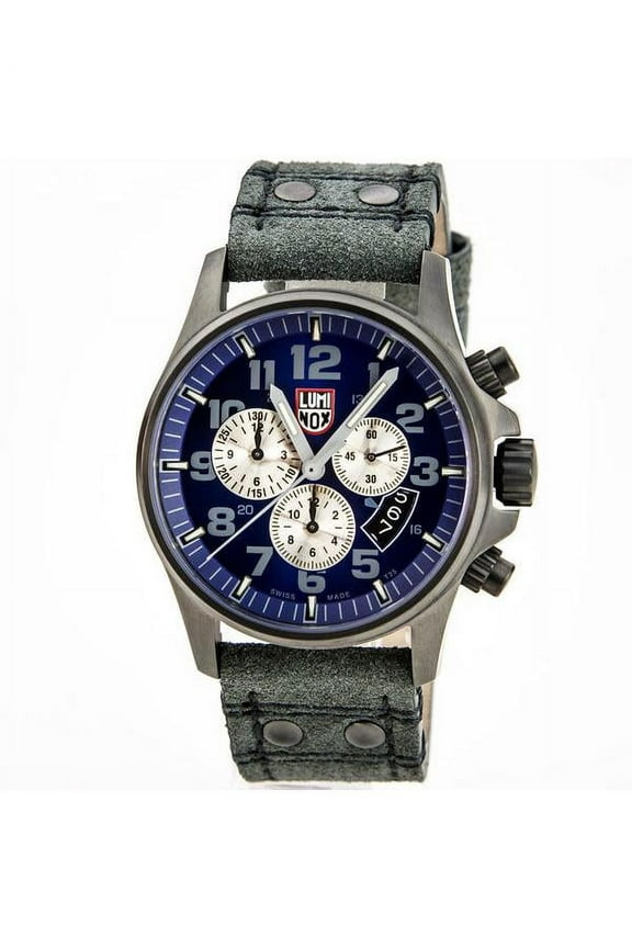 Pre-Owned Luminox Atacama Field Chrono 42mm Steel Blue Dial Men's Quartz Watch XL.1843