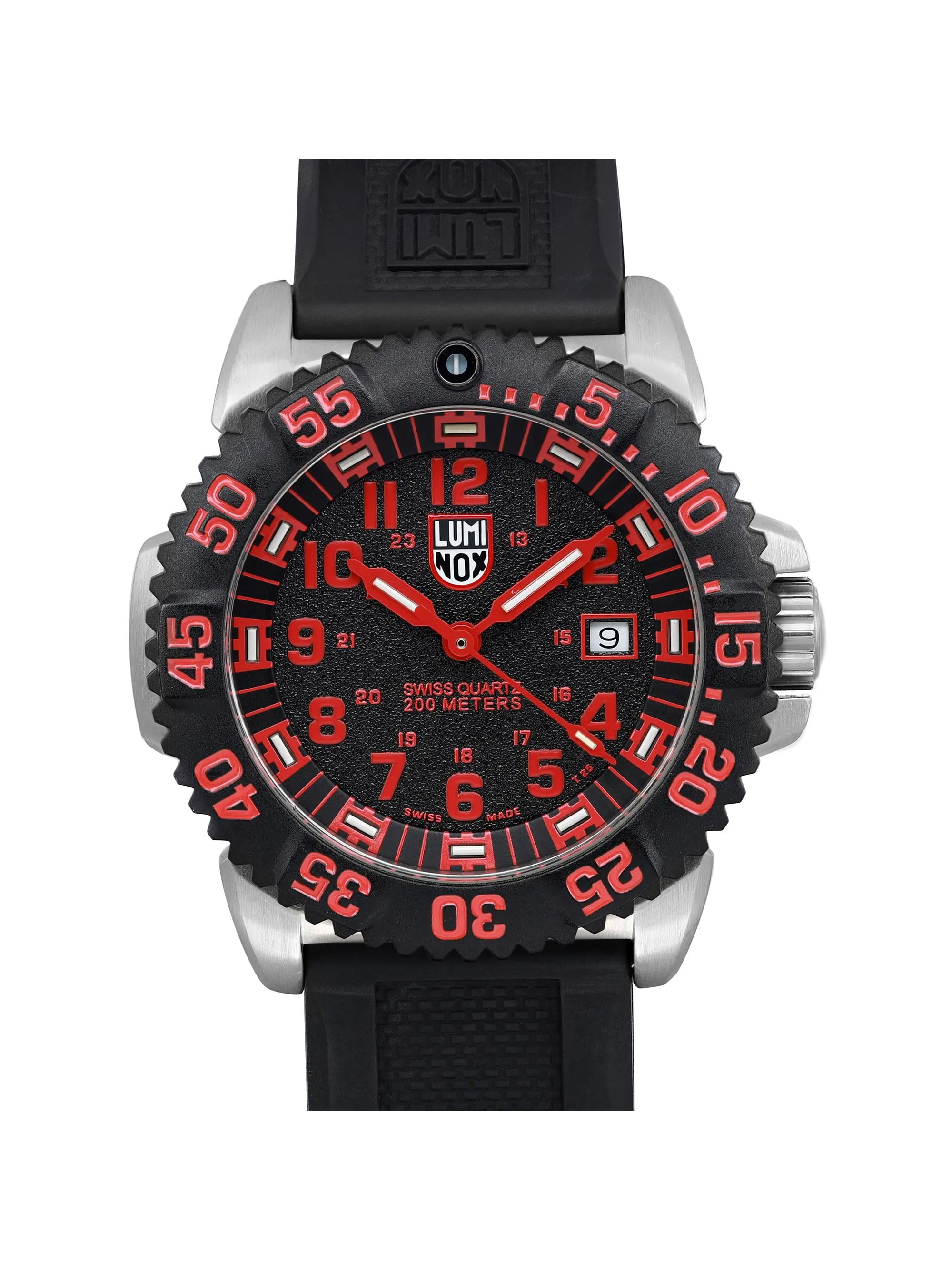 Luminox Colormark Series 3150 44mm Steel Black Dial Quartz Mens Watch
