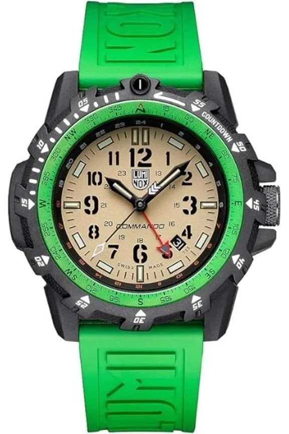 Commando Raider Outdoor Adventure Watch XL.3337 Multicolored Green Strap