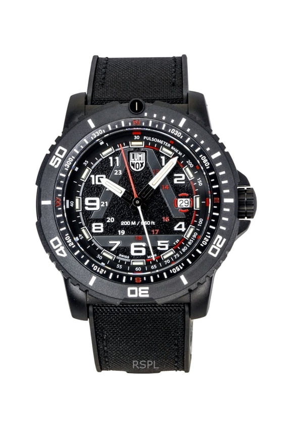 ICE-SAR Arctic Rubber Strap Black Dial Quartz Diver's XL.1081 200M Men's Watch