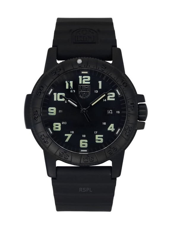 Leatherback Sea Turtle Giant PU Strap Black Dial Quartz XS.0330 100M Men's Watch