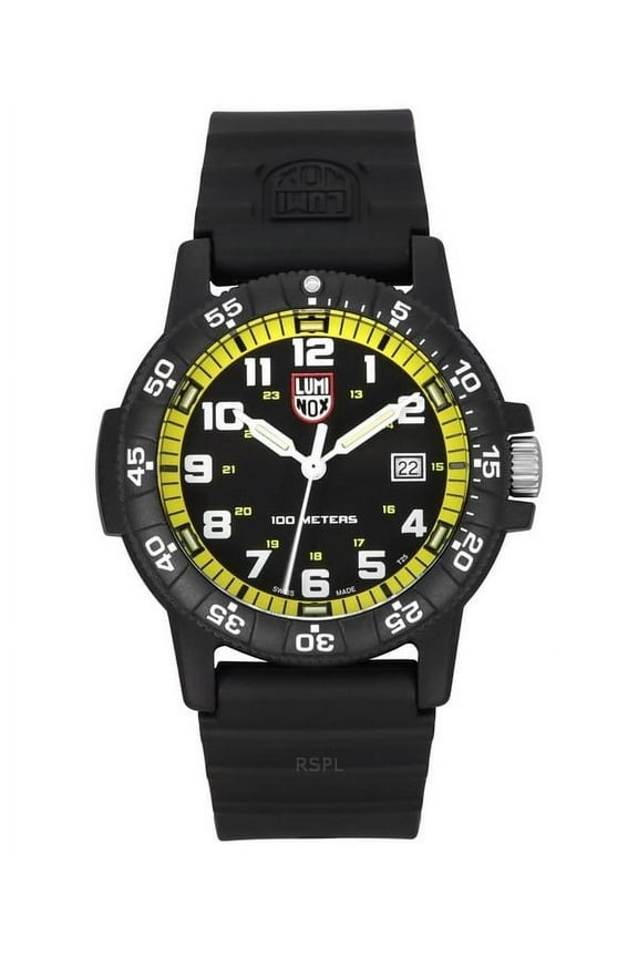 Leatherback Sea Turtle Giant Polyurethane Strap Black Dial Quartz XS.0325 100M Men's Watch