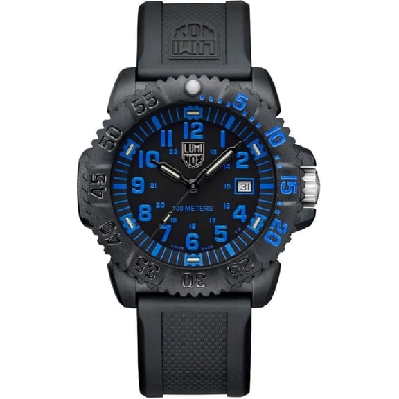 Luminox Men's 44 mm Sea Lion Carbonox Watch X2.2053, Blue/Black