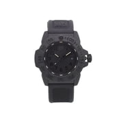 Luminox Mens 45mm Black Carbon Fiber Band & Case Quartz Analog Watch 3501.BO