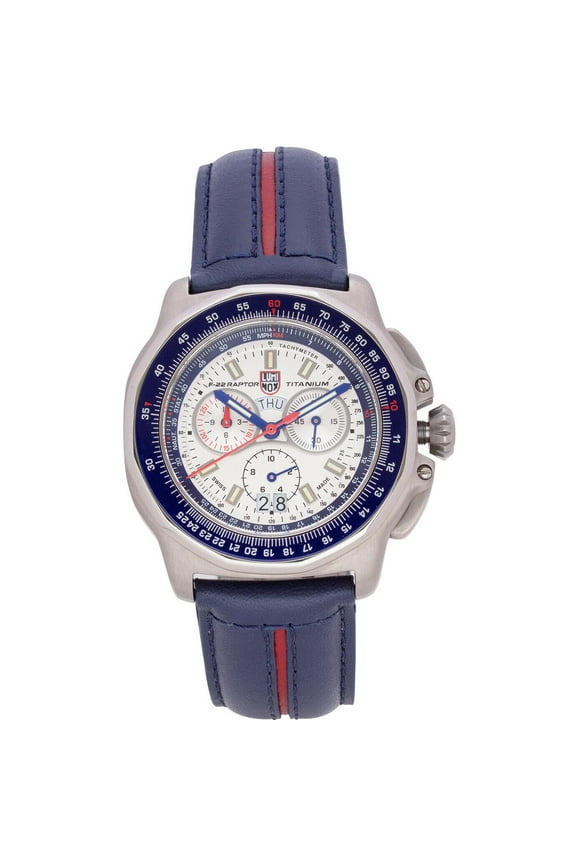 Men's Air F-22 Raptor 9270 Series, Blue Strap, Round Silver Tone Dial, Watch A.9273