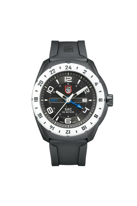 Men's SCX Carbon GMT Watch Quartz Mineral Crystal A.5027