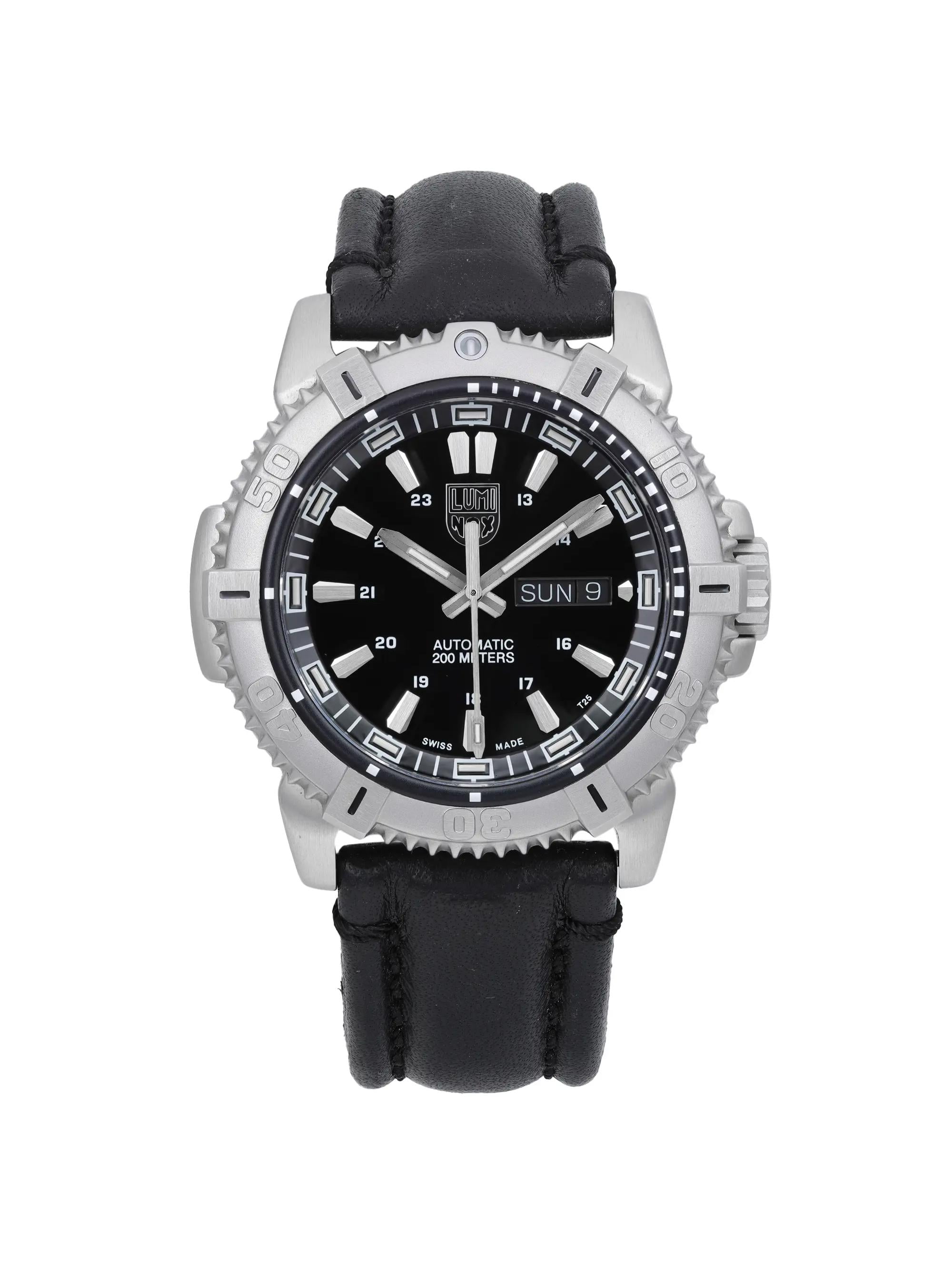 Luminox Modern Mariner 45mm Steel Black Dial Mens Automatic Watch