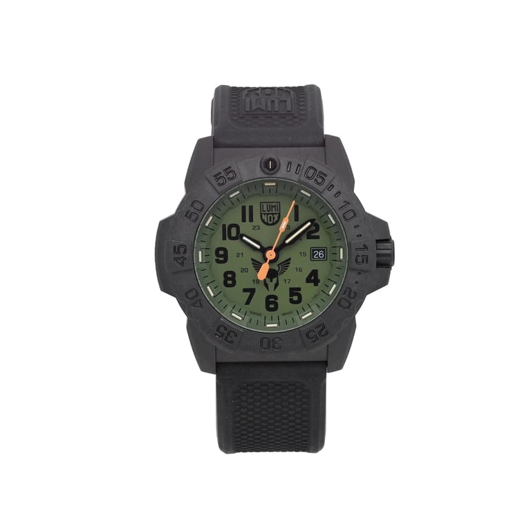 Luminox Navy Seal 45mm Carbon Green Dial Quartz Mens Watch XS.3501