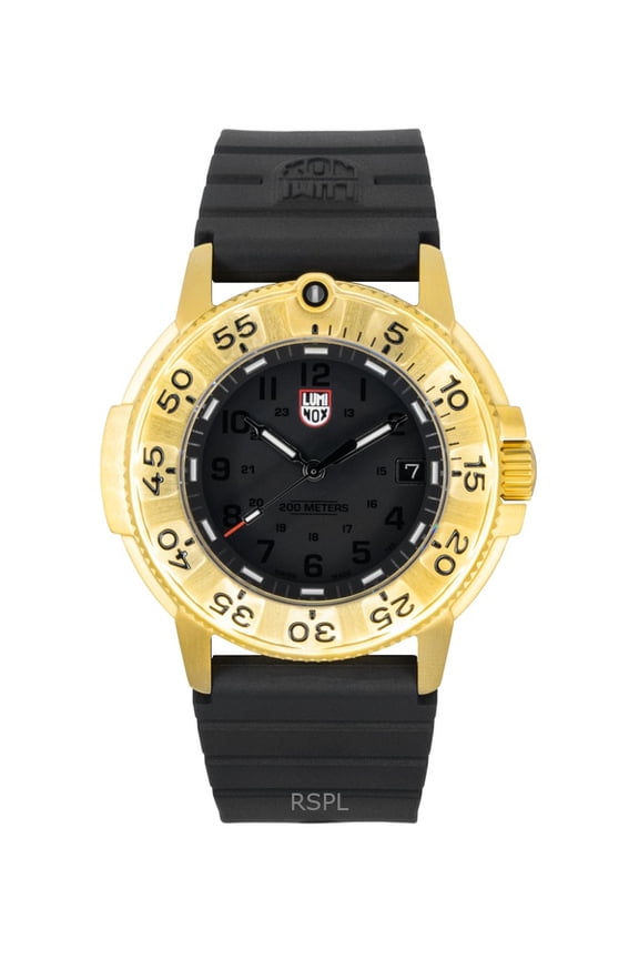 Navy Seal Foundation Rubber Strap Black Dial Quartz Diver's XS.3221.NSF 200M Men's Watch