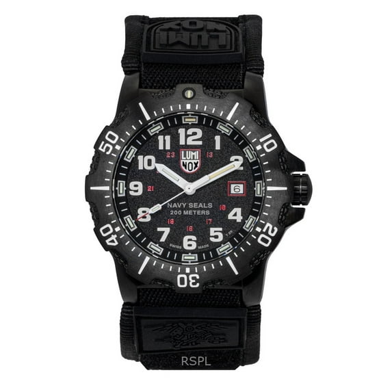 Luminox Navy Seal Military Rubber Strap Black Dial Quartz Diver's XS.4231.SET 200M Men's Watch With Gift Set