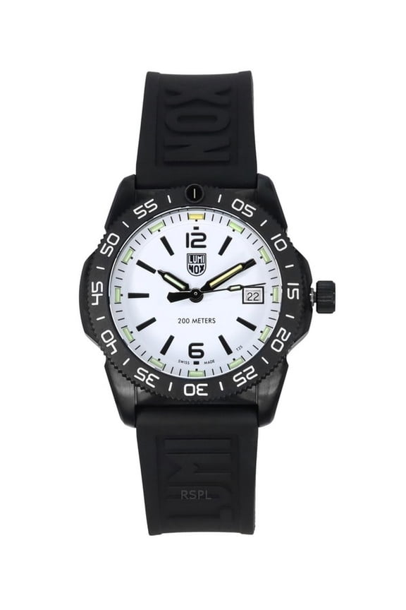 Pacific Diver Ripple Rubber Strap White Dial Quartz XS.3127M 200M Men's Watch