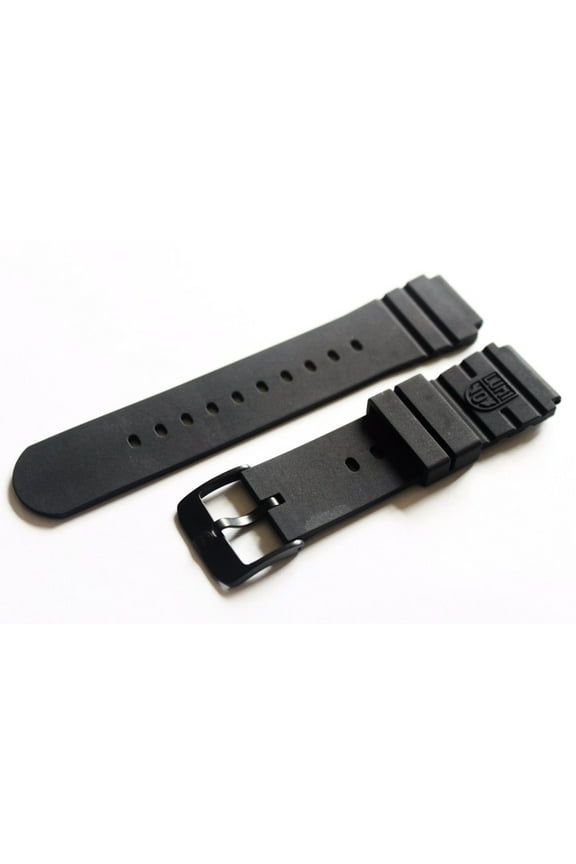Rubber 3000 Series FP.L.DPB Black Out Navy Seal Watch Band With PVD Buckle