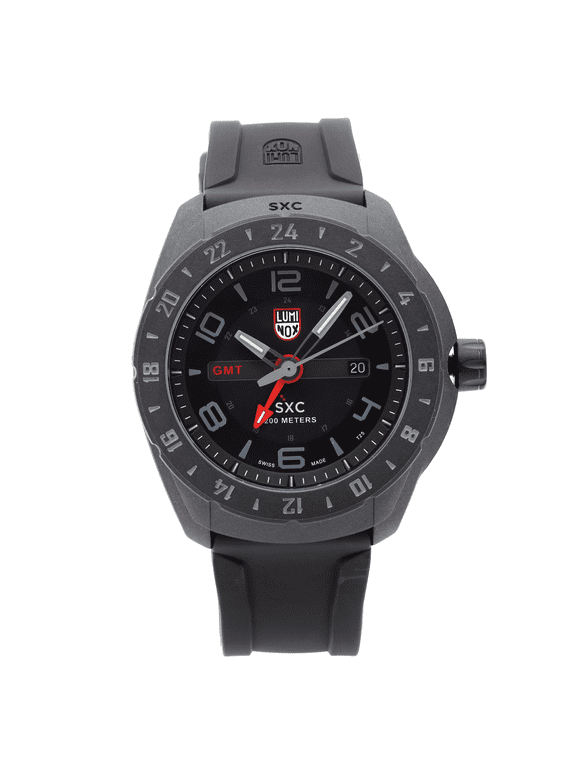 SXC Space GMT 45.5mm Carbon Black Dial Quartz Mens Watch XU.5021.GN