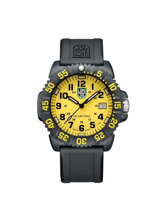 Men's 44 mm Sea Lion Carbonox Watch X2.2055.1, Yellow/Black