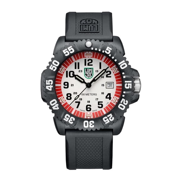Luminox Men's 44 mm Sea Lion Carbonox Watch X2.2057, Red/White/Black