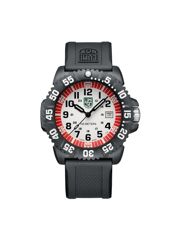 Men's 44 mm Sea Lion Carbonox Watch X2.2057, Red/White/Black