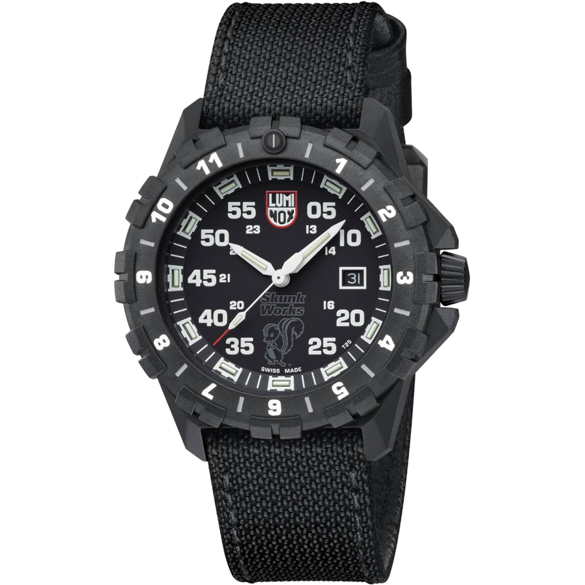 LUMINOX XA.6442.H Men's F-117 Nighthawk Black Kevlar Strap Watch