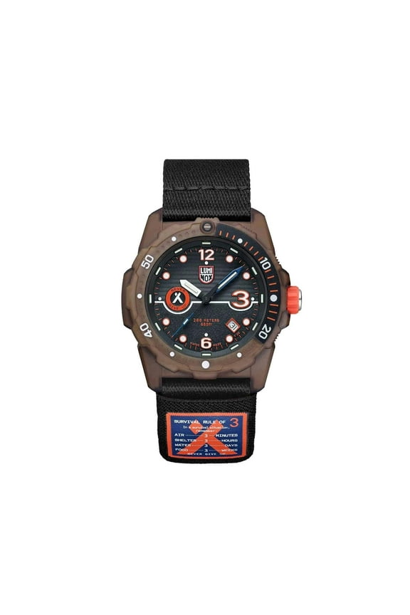 XB.3721.ECO Men's Bear Grylls Black Plastic Strap Watch