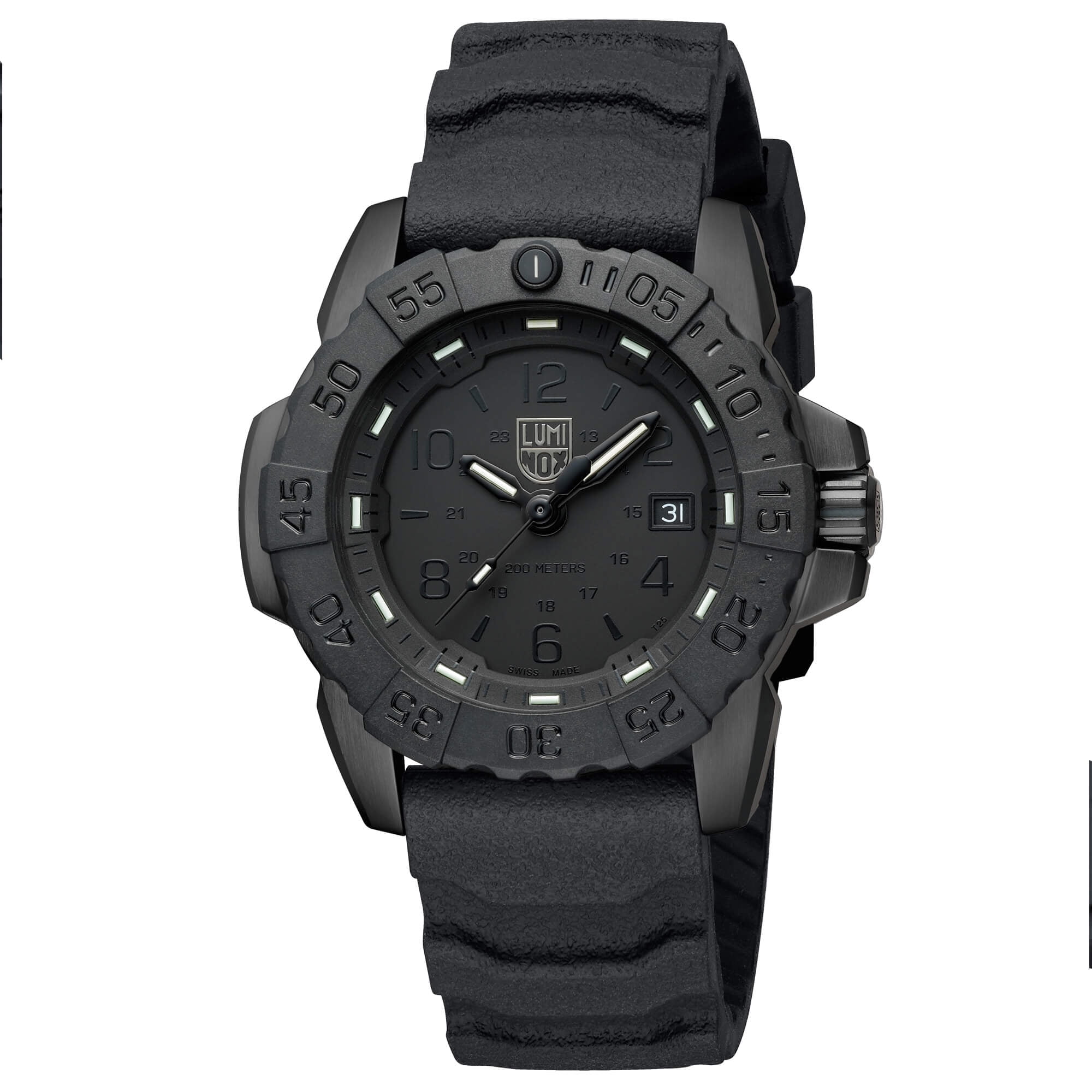 Luminox XS.3251.BO.CB Men's Navy Seal Black Rubber Strap Watch ...