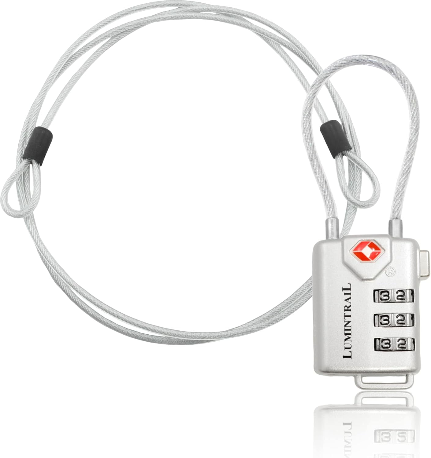 Lumintrail TSA Approved Lock for Luggage or Suitcase, Easy-to-Read 3