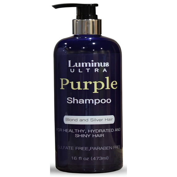 Luminus Ultra Purple Shampoo with Albizia Julibrissin for Silver, Blonde & Color Treated Hair | UV Protection 16.9FL.OZ