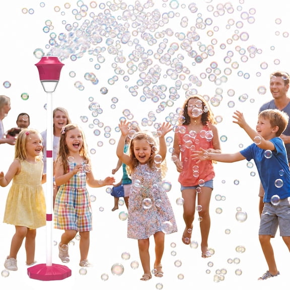 Lumio Bubble Machine, Automatic Bubble Machine Bubble Machine with Light Vertical Bubble Makerfor Party, Outdoor, Pool, Birthday