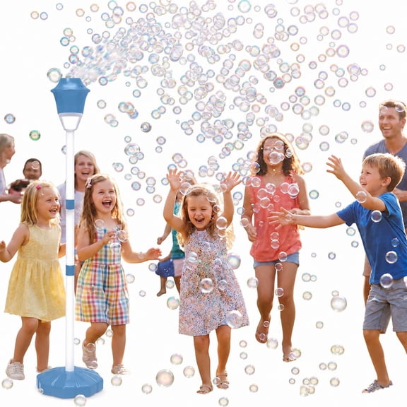 Lumio Bubble Machine, Automatic Bubble Machine Bubble Machine with Light Vertical Bubble Makerfor Party, Outdoor, Pool, Birthday