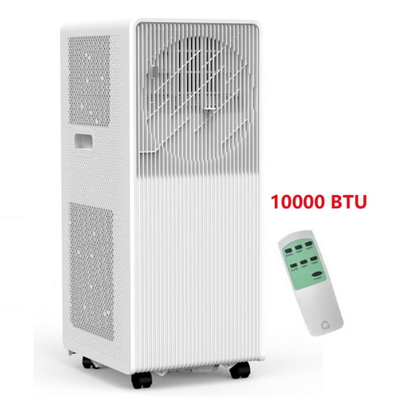 Lumiparty 10000 BTU Portable Air Conditioner, 3-In-1 Floor AC Unit W/ Cooling, Dehumidifier & Fan, Remote Control, Cools to 200 Sq.ft., White