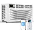 thumbnail image 1 of Lumiparty 10000 BTU Window Air Conditioner with WiFi, 3-in-1 Energy Saving AC Unit with Remote & App Control & Timer Function, Cools 450 Sq.ft., White, 1 of 7