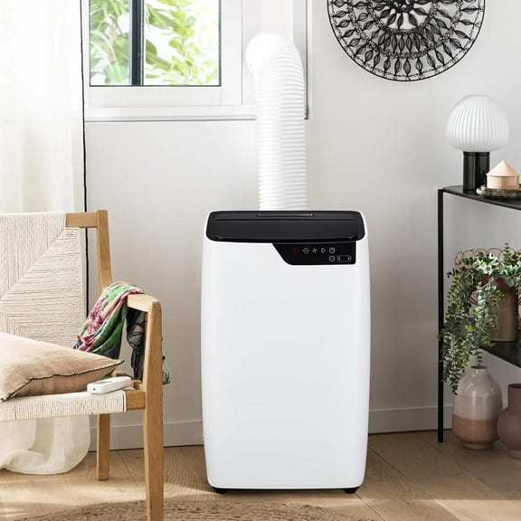 Lumiparty 12000 Btu Portable Air Conditioner, 3 in 1 AC Unit with Dehumidifier, Remote Control, Cools to 550 Sq.ft., White