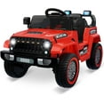 thumbnail image 1 of Lumiparty 12V Kids Ride On Truck Car, Battery Powered Electric Vehicles with Remote Control, Spring Suspensions, 3 Speeds, LED Lights, Music, MP3, Ride On Toy Car for Children Boys Girls, Red, 1 of 6