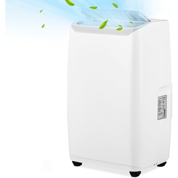 Lumiparty 14,000 BTUs Portable Air Conditioners, 3-in-1 Smart AC Unit W/ Dehumidifier, Remote Control, Cools Room up to 750 Sq.ft., White