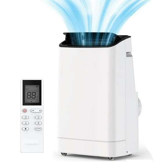 Lumiparty 14000 BTU Portable Air Conditioner, 3-in-1 AC Unit Cooling 750 sq ft, White