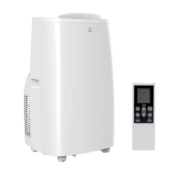 Lumiparty 14000 BTU Portable Air Conditioner, 3 in 1 Floor AC Unit with Dehumidifier, Remote Control & Window Kits, Cools to 750 Sq.ft., White