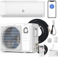 thumbnail image 1 of Lumiparty 18,000 BTU Ductless Mini Split Air Conditioner & Heat Pump, 21 SEER2 Inverter, 230V, WiFi Enabled, Quiet Operation, Cools/Heats up to 1,250 Sq Ft, White, 1 of 9